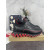 Christian Louboutin Black Slip‑On Sneakers Red Zigzag Sole Spiked Heel
