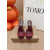 Christian Louboutin Burgundy Mesh Crystal‑Embellished 100mm Peep‑Toe Stiletto Heel Mules