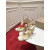 Christian Louboutin Cream Satin Ankle Wrap Bow Kitten Heel Pumps