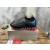 Christian Louboutin Black Leather Red‑Trim Spiked Slip‑On Sneakers