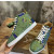 Christian Louboutin Green Crystal‑Embellished Snake‑Print High‑Top Sneakers