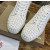 Christian Louboutin White Perforated White‑Spiked Low‑Top Sneakers
