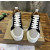 Christian Louboutin Gray Canvas Color‑Block Low‑Top Sneakers