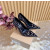 Christian Louboutin Black Velvet Gold‑Leopard Print Pointed‑Toe 120mm Stiletto High Heel Pumps