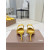 Christian Louboutin Yellow Patent Pointed‑Toe Slingback Stiletto Heel Pumps