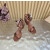 Christian Louboutin Brown Satin 100mm Ankle‑Wrap Tie Stiletto Sandals
