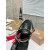 Christian Louboutin Croc‑embossed Black Leather Block Heel Thong Sandal
