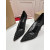 Christian Louboutin Black Mesh Crystal 85mm Stiletto Heel Follies Strass Pumps