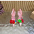 Christian Louboutin Pink Satin Multicolor Rose Flower 100mm Stiletto Heel Slingback Pumps