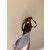 Christian Louboutin Bronze Satin Tie‑Ankle Ballet Flat Sandals