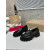 Christian Louboutin Black Leather Chunky Loafer