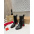 Christian Louboutin Black Croc‑Effect Leather 85mm Block‑Heel Chelsea Ankle Boots with CL Buckle
