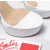 Christian Louboutin White Patent 150mm Clear‑Strap Platform Mule Heels