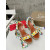 Christian Louboutin Floral Print Fabric 120mm heel Wedge Ankle‑Wrap Espadrille Sandal