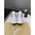 Christian Louboutin White Crystal‑Embellished 20mm Men’s High‑Top Sneakers