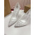 Christian Louboutin White Mesh Pearl Crystal 100mm Stiletto Heel Pumps