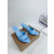 Christian Louboutin Light Blue Patent 85mm Pointed‑Toe Mule Heels