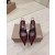 Christian Louboutin Burgundy Patent 85mm Slingback Pointed‑Toe Heel Pumps