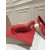 Christian Louboutin Red Satin Bow 100mm Square Toe Stiletto Pumps