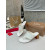 Christian Louboutin White Croc‑Embossed 70mm Block Heel Thong Mule Sandals