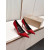 Christian Louboutin Red Patent Leather 100mm Stiletto Heel Pointed‑Toe Pumps