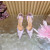 Christian Louboutin Pink Satin Checkered Crystal‑Embellished 100mm Stiletto Heel Ankle‑Strap Pumps
