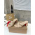 Christian Louboutin Beige Leather Studded 55mm heel Slide Sandals