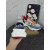 Christian Louboutin Multicolor Bubble‑Sole Chunky Lace‑Up Sneakers Red Lining