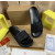 Christian Louboutin Black Spiked Platform Slide Sandals