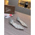 Christian Louboutin Clear PVC Crystal‑Embellished Pointed Toe Flat Pumps