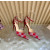 Christian Louboutin Red Satin Checkered Crystal‑Embellished 100mm Stiletto Heel Ankle‑Strap Pumps