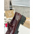 Christian Louboutin Burgundy Patent Leather Chunky Loafer
