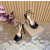 Christian Louboutin Black Patent Bow Pointed‑Toe Stiletto Heel Pumps