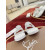 Christian Louboutin Loubi Queen White Leather Flat Sandals