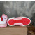 Christian Louboutin Pink White Mixed‑Media Spiked Low‑Top Sneakers