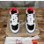 Christian Louboutin Black‑White Leather Spiked Platform Low‑Top Sneakers