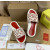 Christian Louboutin White Geometric‑Print Slide Sandals With Signature Logo