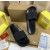 Christian Louboutin Black Spiked Platform Slide Sandals