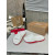 Christian Louboutin White Spiked CL Logo Slide Sandal