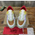 Christian Louboutin Color‑Block Suede Mesh Spiked Chunky Low‑Top Sneakers