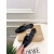 Christian Louboutin Black Patent Leather Slingback Flat Mule Flats