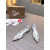Christian Louboutin Clear PVC Crystal‑Embellished Pointed Toe Flat Pumps