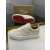 Christian Louboutin Beige Canvas Low‑Top Platform Sneakers