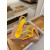 Christian Louboutin Yellow Patent Studded Crisscross Ankle‑Strap Open‑Toe 100mm Stiletto High Heel Sandals