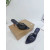 Christian Louboutin Black Mesh Crystal 85mm Pointed‑Toe Mule Heels