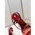 Christian Louboutin Metallic Red 100mm Stiletto Heel Slingback Sandals