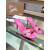 Christian Louboutin Pink Crystal Crisscross Mule Slide Sandal 100mm heel