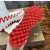 Christian Louboutin White Knit Sock‑Style Red Shark‑Tooth Sole High‑Top Sneaker Boots