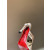 Christian Louboutin Blush Satin 100mm heel Draped Twist Mule High‑Heel Sandals