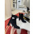 Christian Louboutin Black Suede Silver Lock Buckle 85mm Block Heel Ankle Boots
